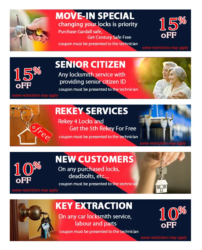 Glendale Locksmith Service Glendale, CA 818-351-3526 - coupon20-set-five-final